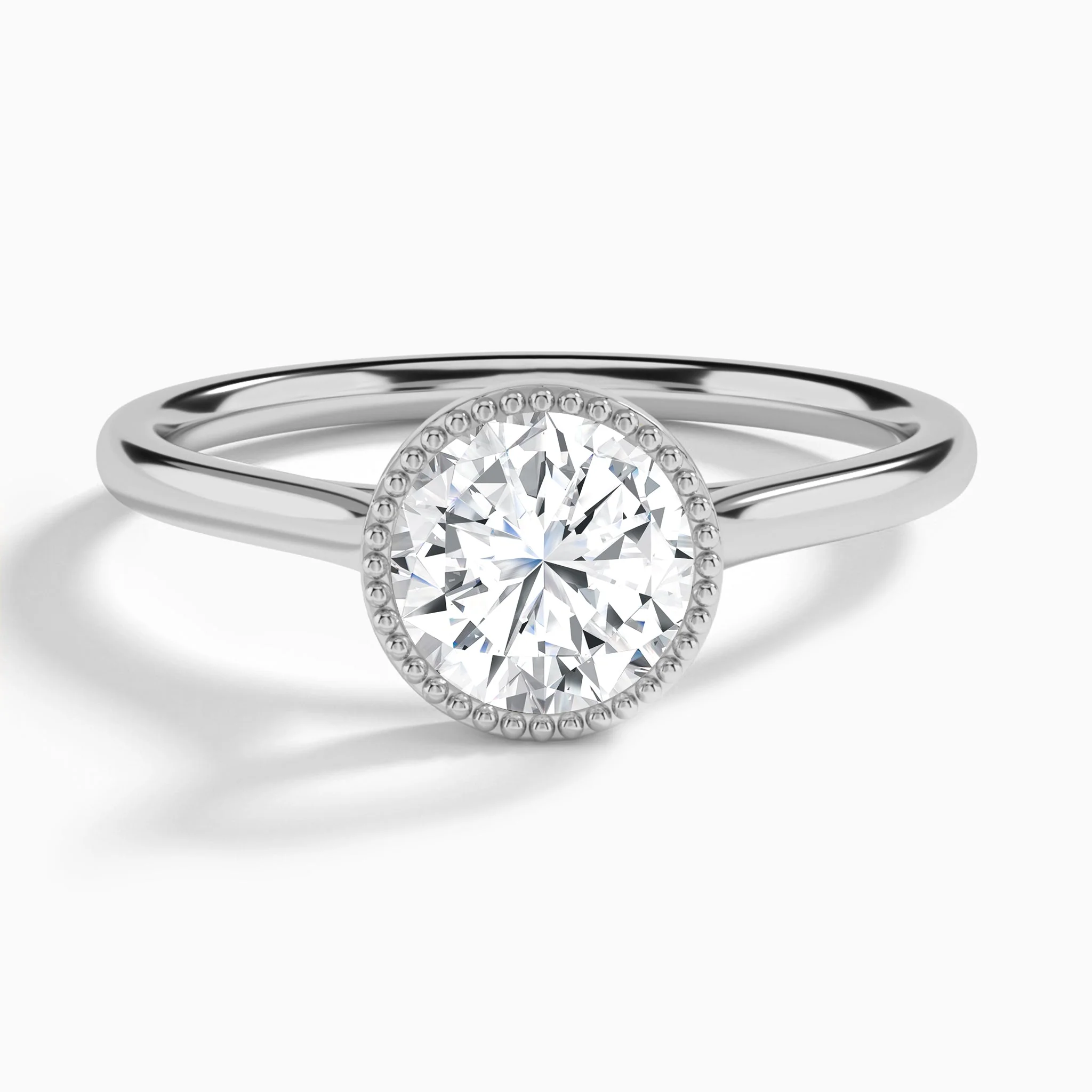 Solène Bezel Diamond Engagement Ring (14K Gold) | Jewelsentials Solène Bezel Diamond Engagement Ring (14K Gold)