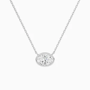 Céline Bezel Solitaire Diamond Necklace 