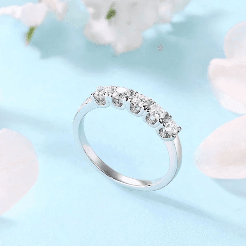 Zerelle Moissanite Eternity Band (0.5 Ct) | Jewelsentials Zerelle Moissanite Eternity Band (0.5 Ct) - Image 2
