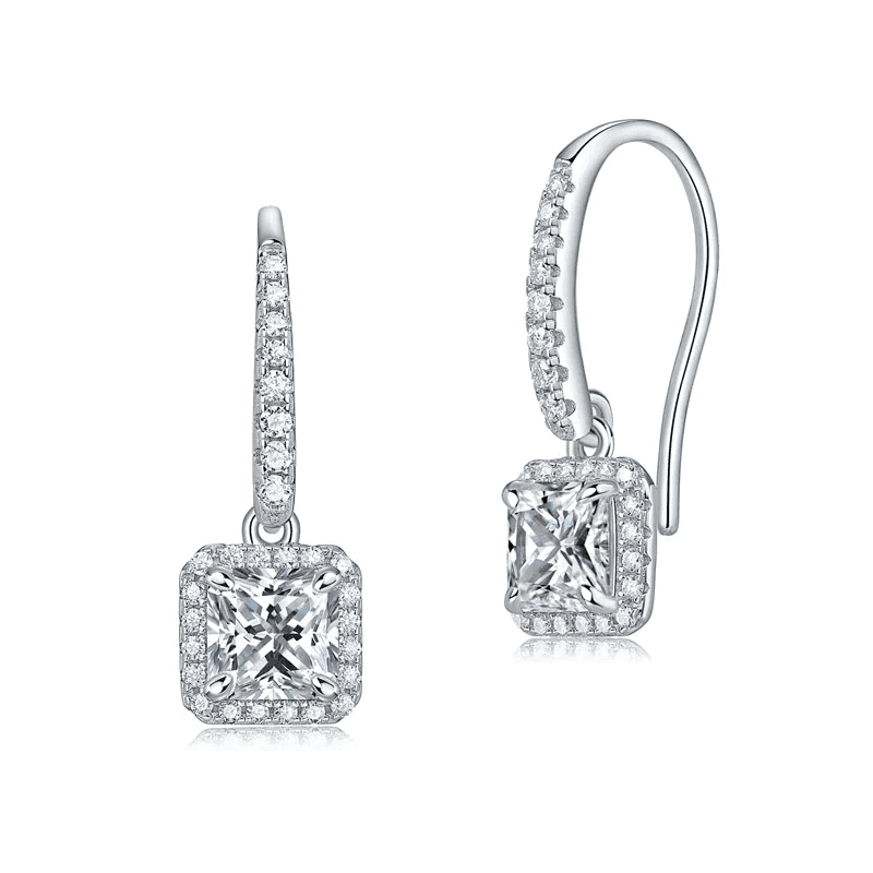 Celestine Grace Moissanite Drop Earrings (1.6 Ct) | Jewelsentials Celestine Grace Moissanite Drop Earrings (1.6 Ct) - Image 3