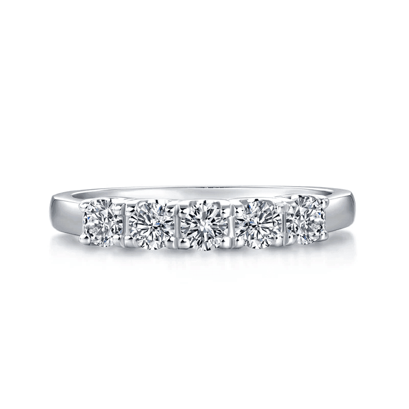 Zerelle Moissanite Eternity Band (0.5 Ct) | Jewelsentials Zerelle Moissanite Eternity Band (0.5 Ct) - Image 3