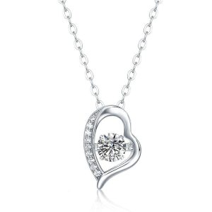 Liora Heart Moissanite Necklace (0.5 Ct)