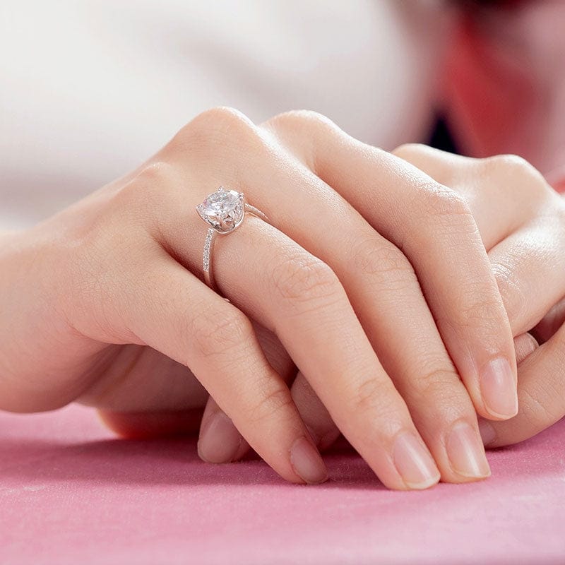 Lucent Grace Moissanite Bridal Ring (2 Ct) | Jewelsentials Lucent Grace Moissanite Bridal Ring (2 Ct) - Image 2