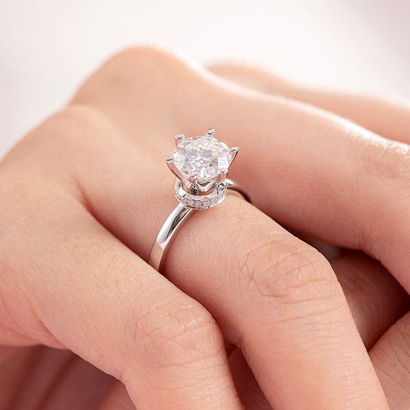 Liora Grace Moissanite Engagement Ring (2 Ct) | Jewelsentials Liora Grace Moissanite Engagement Ring (2 Ct) - Image 2