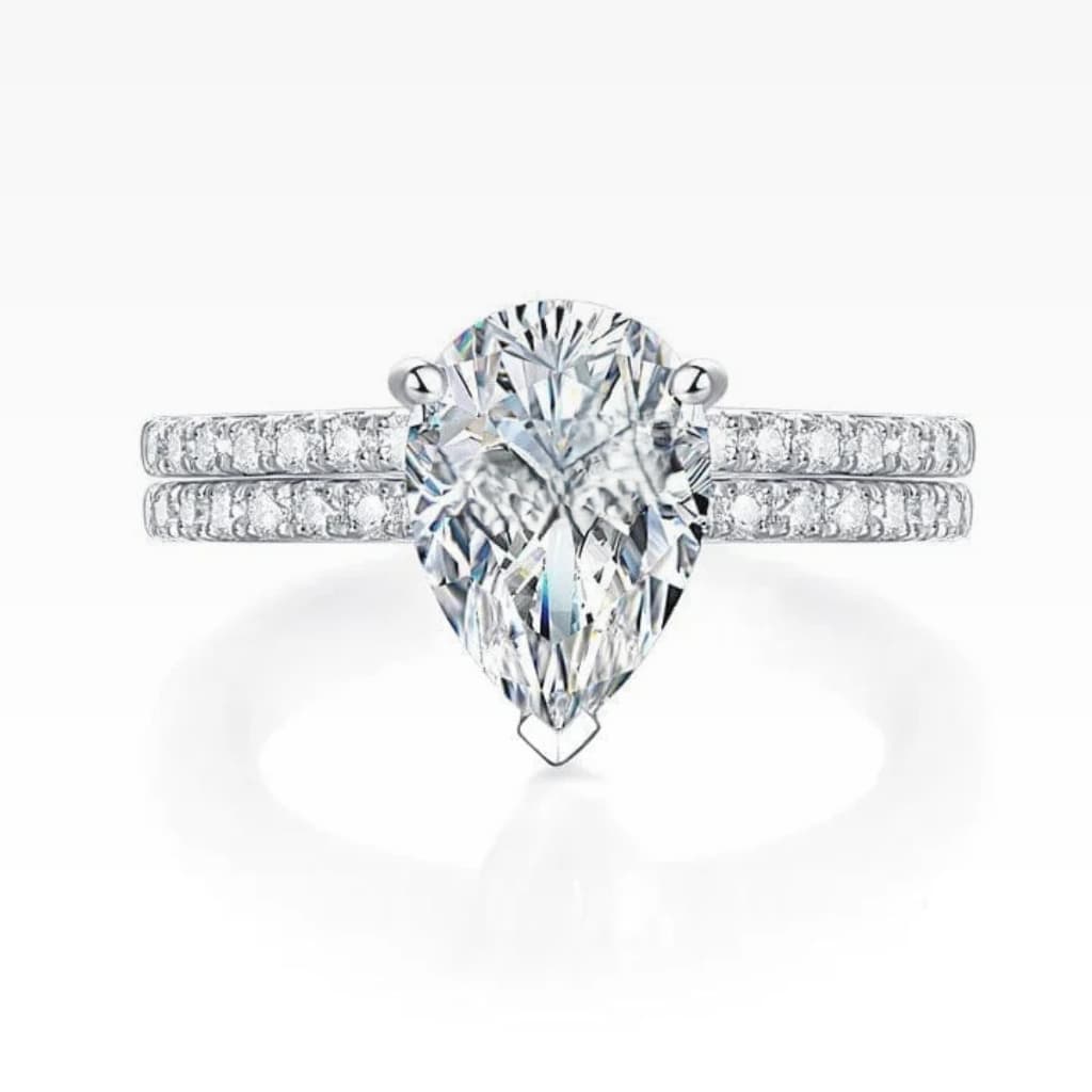 Seraphina Pear Moissanite Ring (2 Ct) | Jewelsentials Seraphina Pear Moissanite Ring (2 Ct)