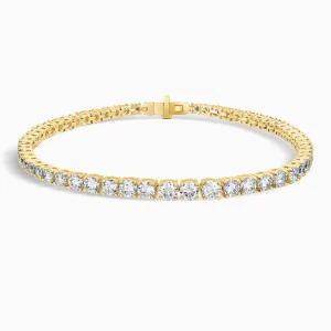 Celeste 4-Prong Diamond Tennis Bracelet (14K Gold)