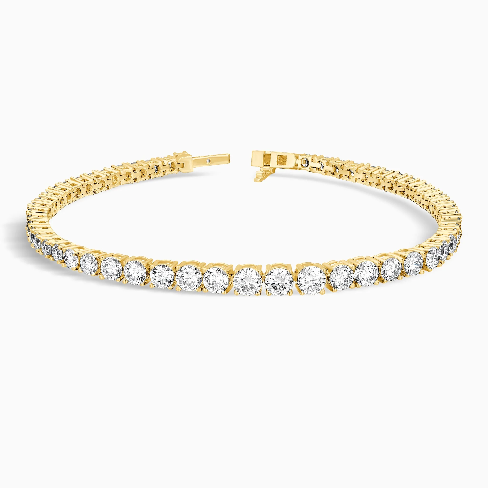 Celeste 4-Prong Diamond Tennis Bracelet (14K Gold) | Jewelsentials Celeste 4-Prong Diamond Tennis Bracelet (14K Gold) - Image 3
