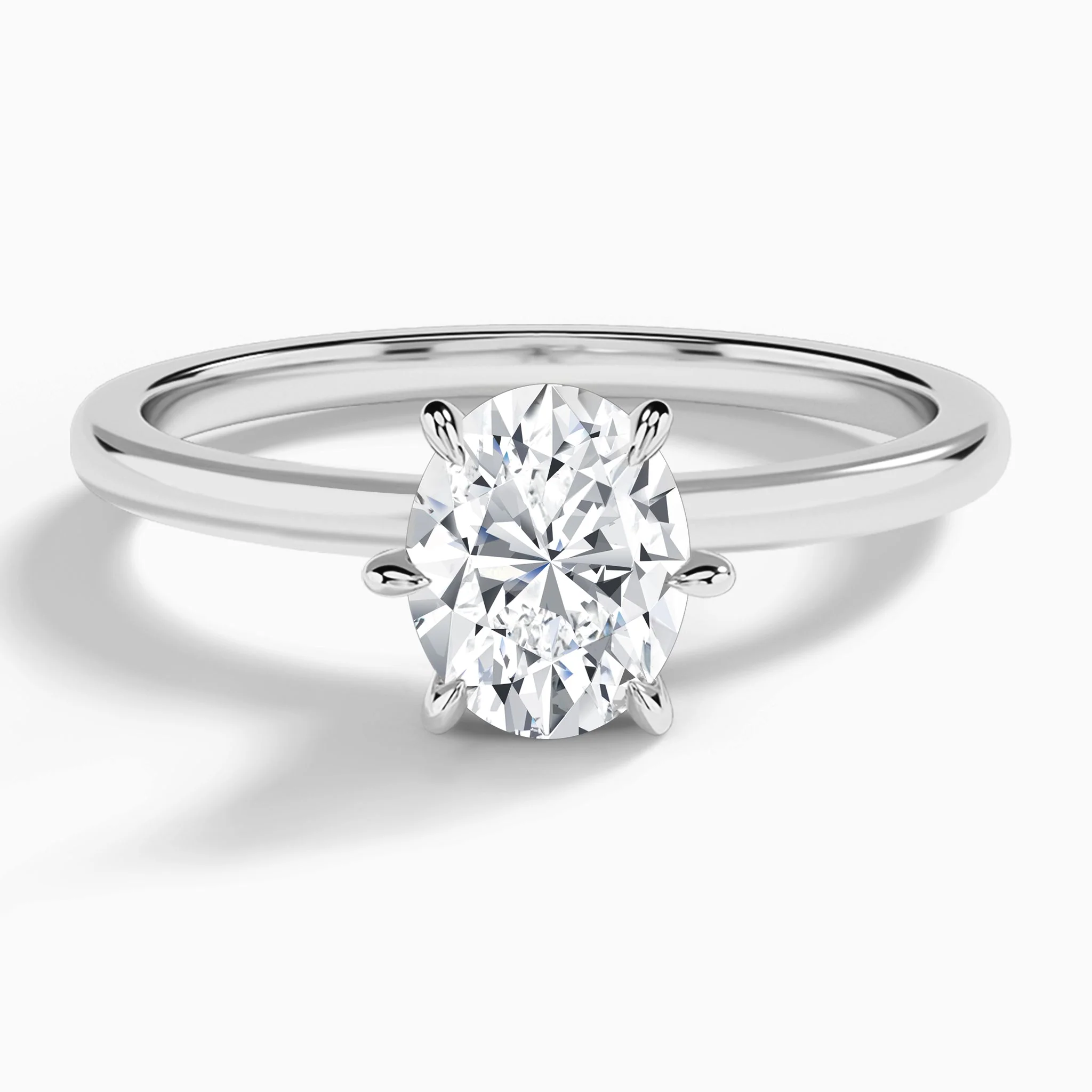 Soraya Six-Prong Hidden Halo Engagement Ring (14K Gold) | Jewelsentials Soraya Six-Prong Hidden Halo Engagement Ring (14K Gold)