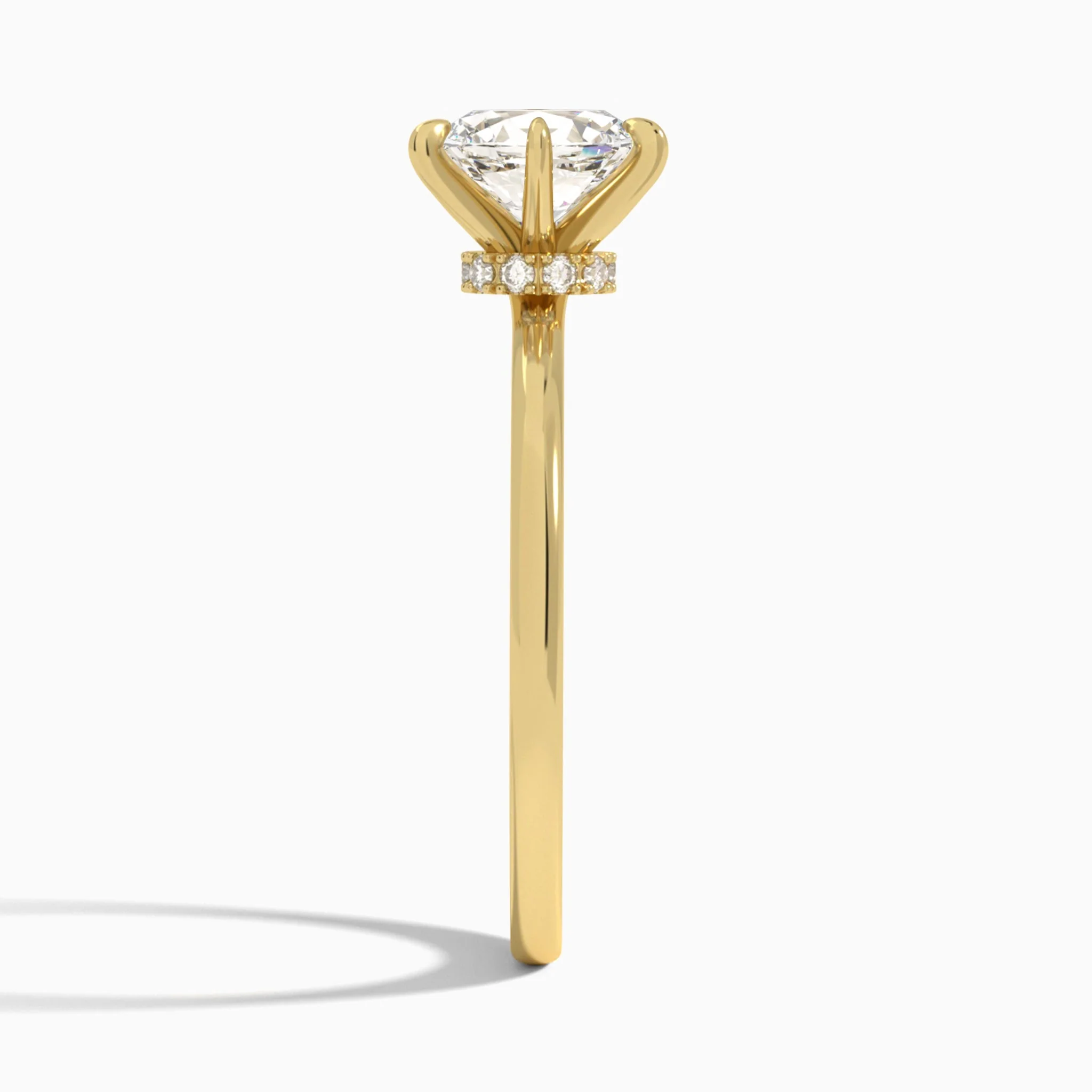 Soraya Six-Prong Hidden Halo Engagement Ring | Jewelsentials Soraya Six-Prong Hidden Halo Engagement Ring - Image 2