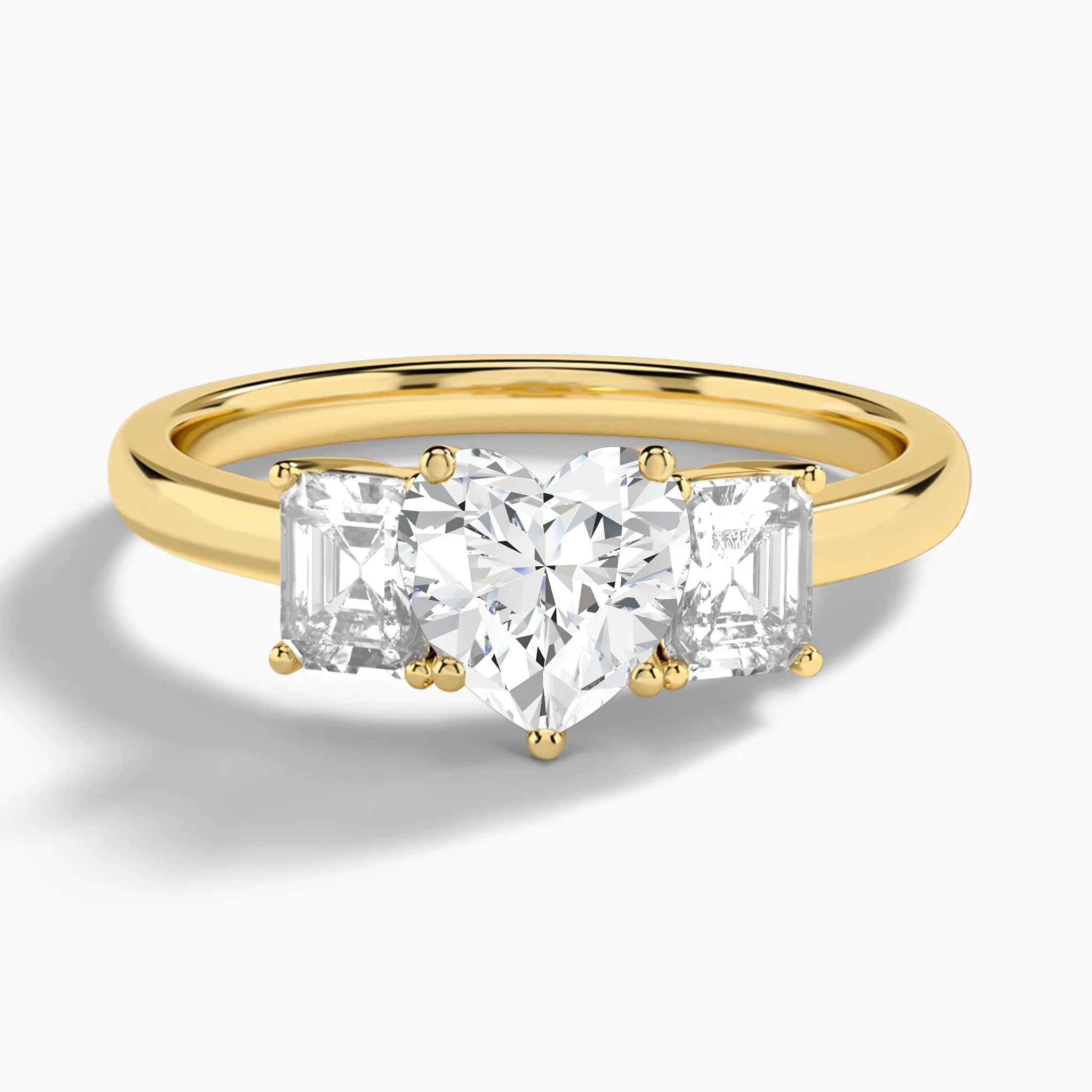 Evelisse Three-Stone Diamond Engagement Ring (14K Gold) | Jewelsentials Evelisse Three-Stone Diamond Engagement Ring (14K Gold)