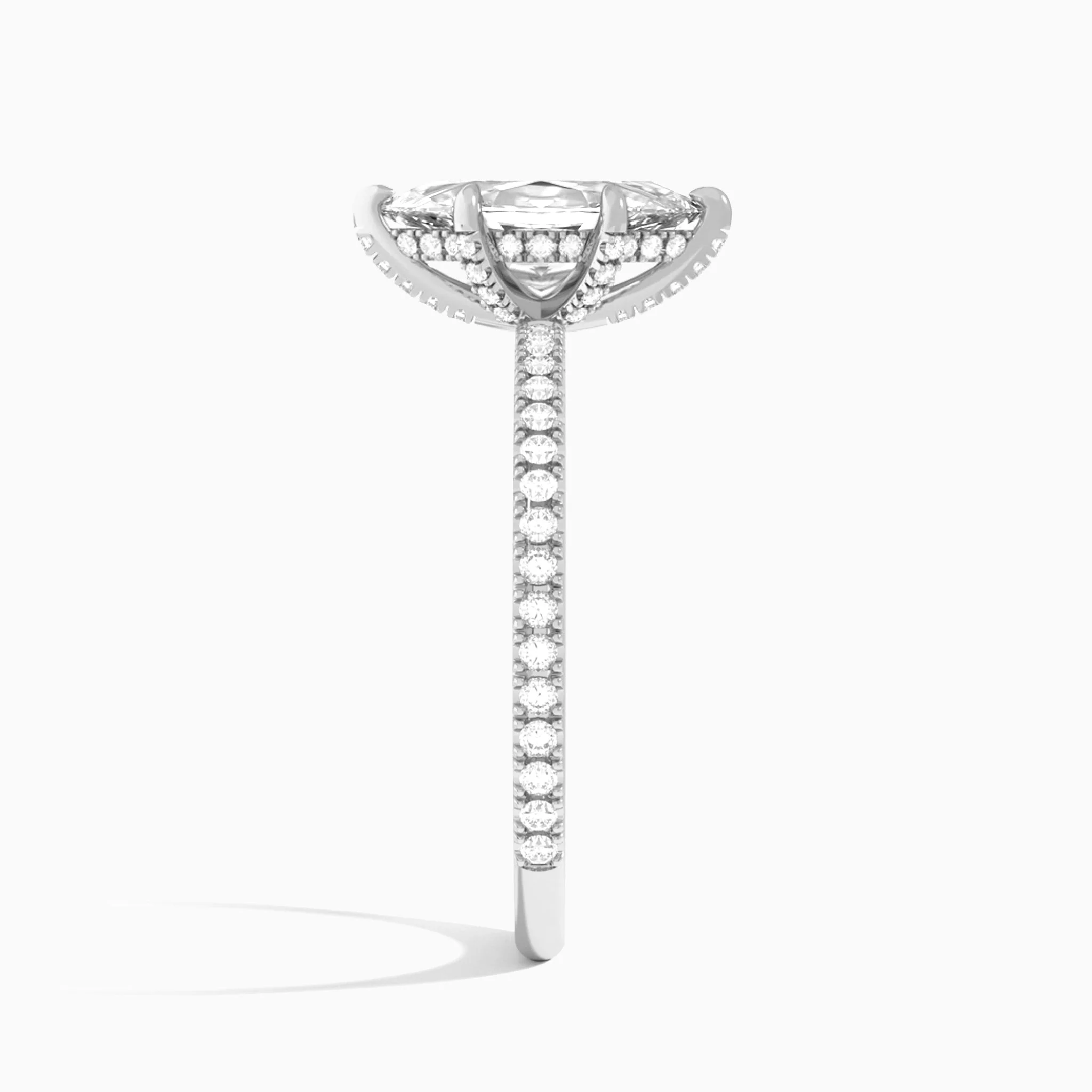 Elara Hidden Halo Pavé Engagement Ring | Jewelsentials Elara Hidden Halo Pavé Engagement Ring - Image 2