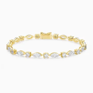 Cambria Multi-Shape Diamond Tennis Bracelet 