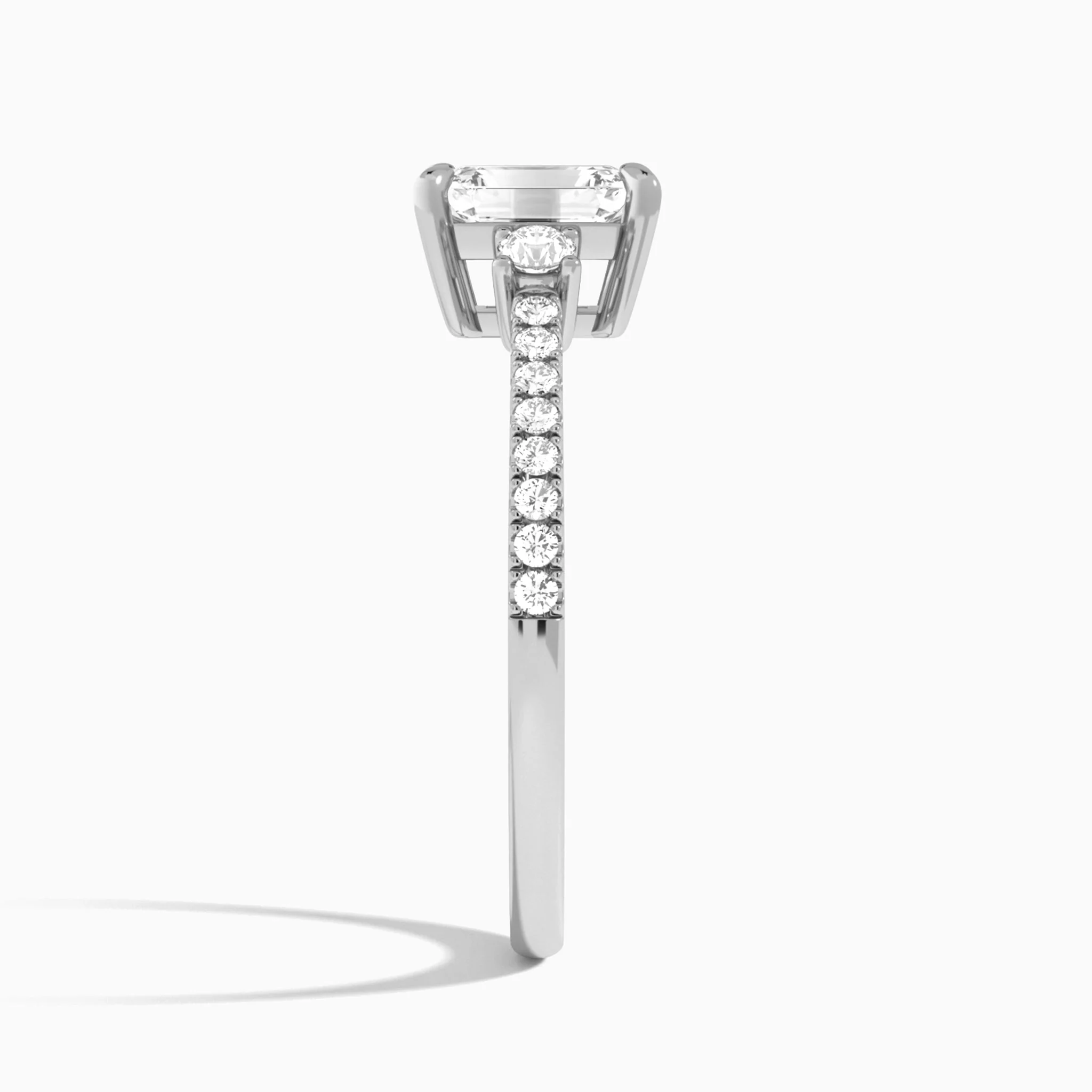 Lyra Classic Three-Stone Diamond Engagement Ring | Jewelsentials Lyra Classic Three-Stone Diamond Engagement Ring - Image 2