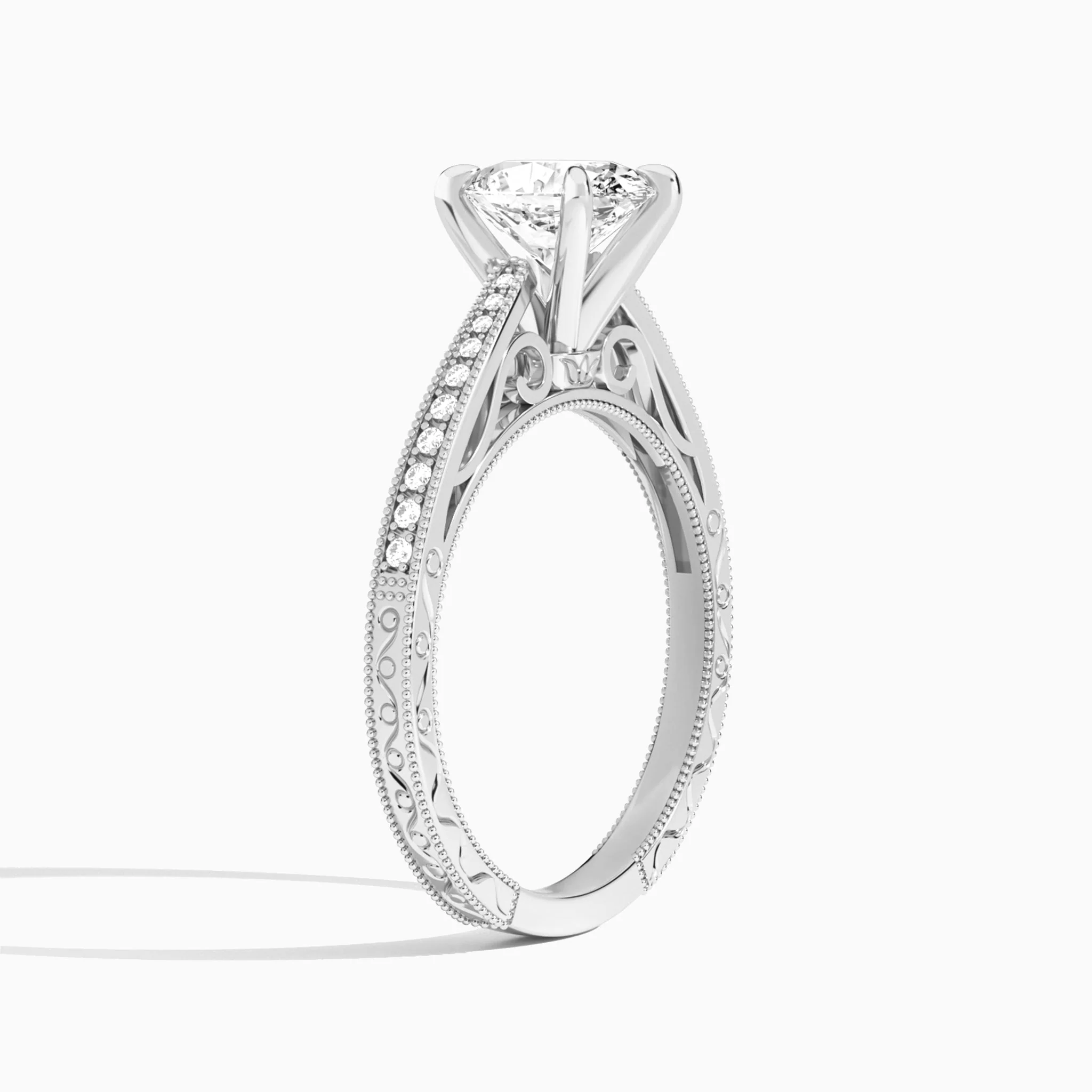 Isla Rose Vintage Diamond Engagement Ring | Jewelsentials Isla Rose Vintage Diamond Engagement Ring - Image 3