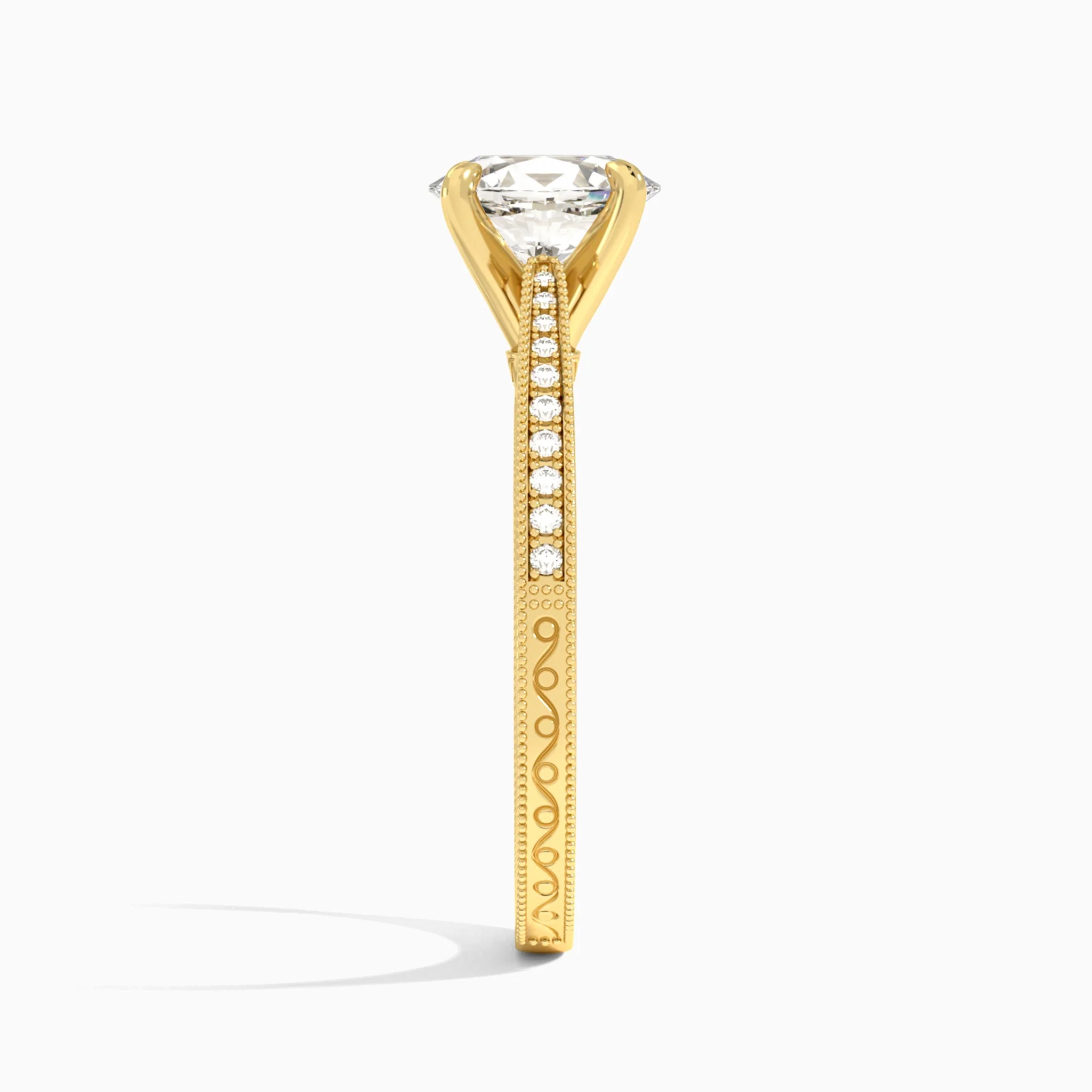 Isla Rose Vintage Diamond Engagement Ring (14K Gold) | Jewelsentials Isla Rose Vintage Diamond Engagement Ring (14K Gold) - Image 3
