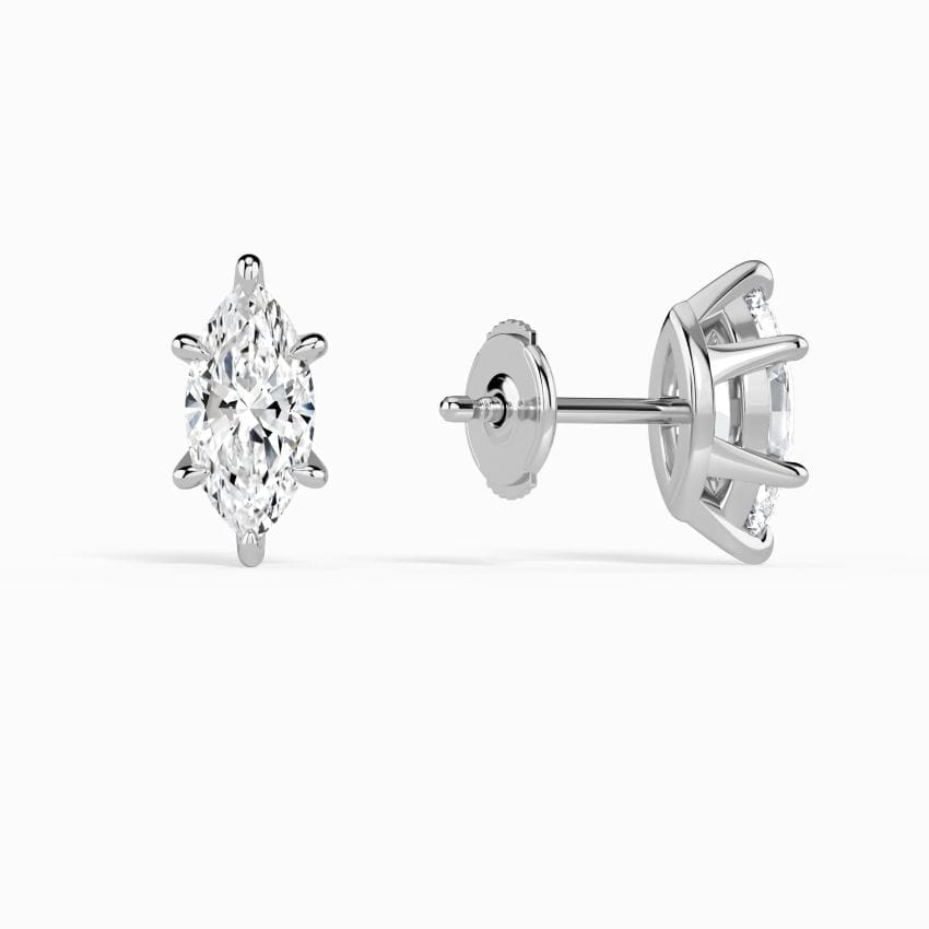 Amelie Solitaire Diamond Stud Earrings (14K Gold) | Jewelsentials Amelie Solitaire Diamond Stud Earrings (14K Gold) - Image 3