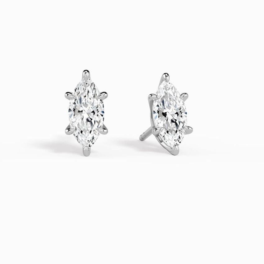 Amelie Solitaire Diamond Stud Earrings (14K Gold) | Jewelsentials Amelie Solitaire Diamond Stud Earrings (14K Gold)