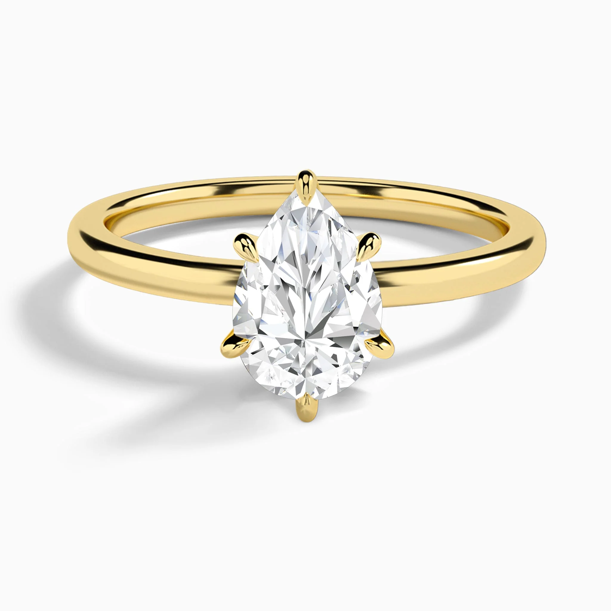 Isolde Solitaire Diamond Engagement Ring (14K Gold) | Jewelsentials Isolde Solitaire Diamond Engagement Ring (14K Gold)