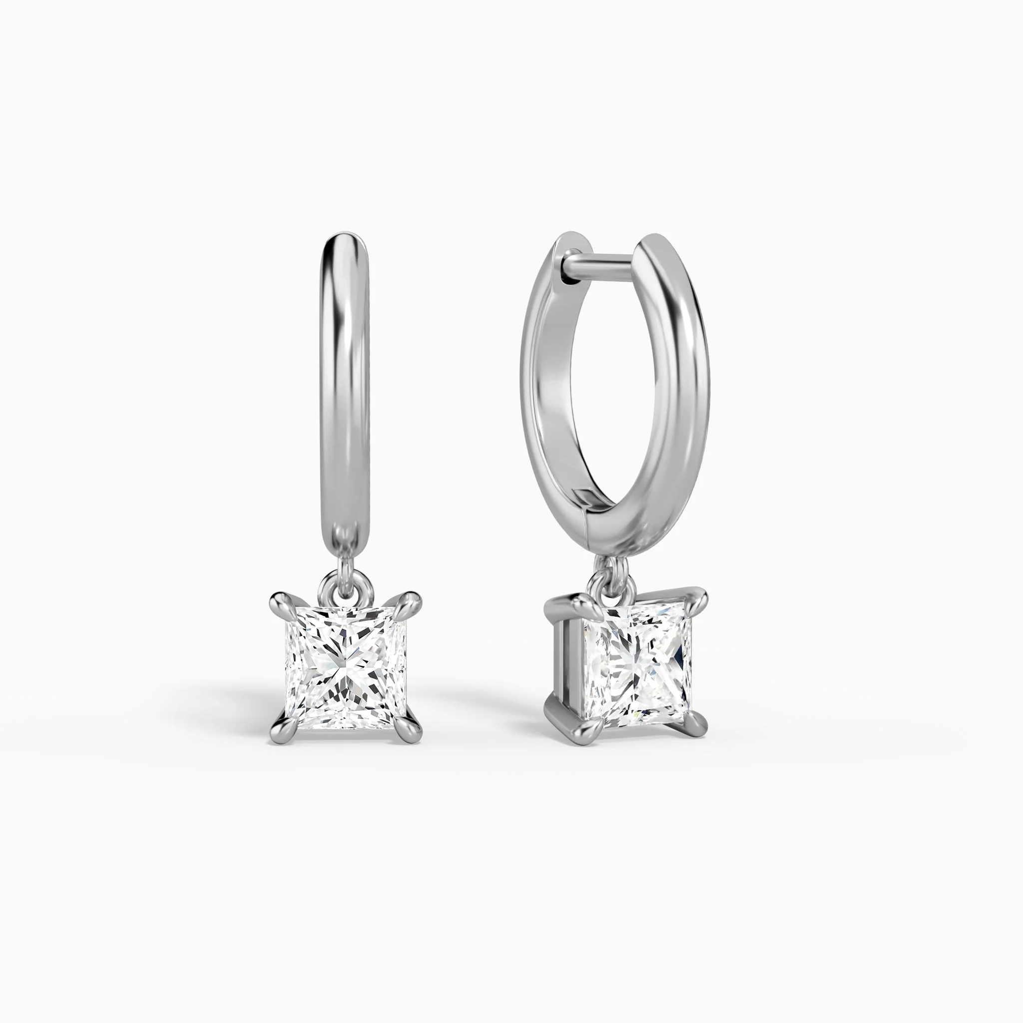 Élise Solitaire Drop Diamond Huggie Hoops (14K Gold) | Jewelsentials Élise Solitaire Drop Diamond Huggie Hoops (14K Gold)