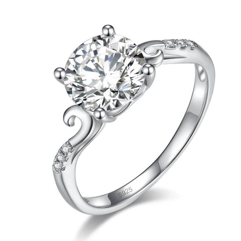 Celestielle Moissanite Promise Ring (2 Ct) | Jewelsentials Celestielle Moissanite Promise Ring (2 Ct)