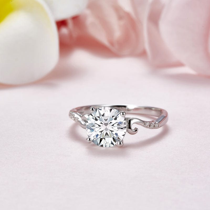 Celestielle Moissanite Promise Ring (2 Ct) | Jewelsentials Celestielle Moissanite Promise Ring (2 Ct) - Image 4