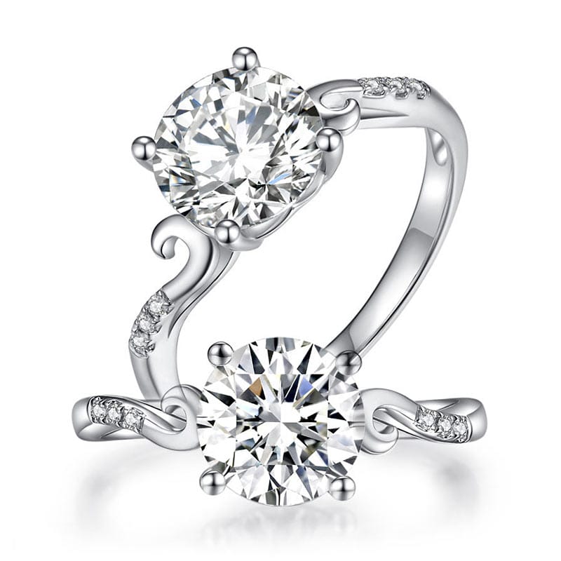 Celestielle Moissanite Promise Ring (2 Ct) | Jewelsentials Celestielle Moissanite Promise Ring (2 Ct) - Image 3