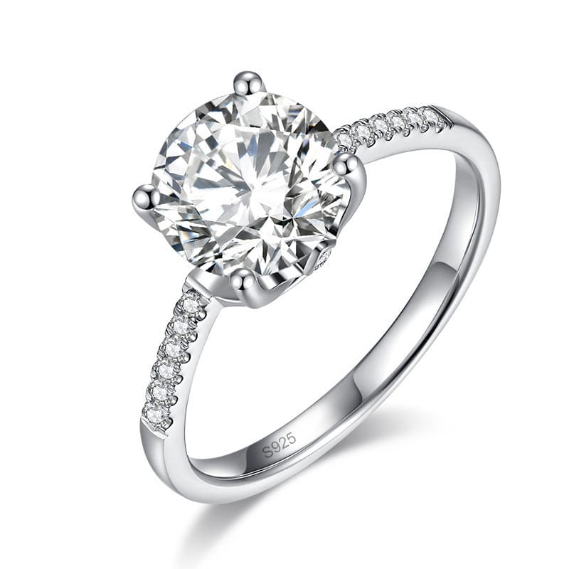 Lucent Grace Moissanite Bridal Ring (2 Ct) | Jewelsentials Lucent Grace Moissanite Bridal Ring (2 Ct)