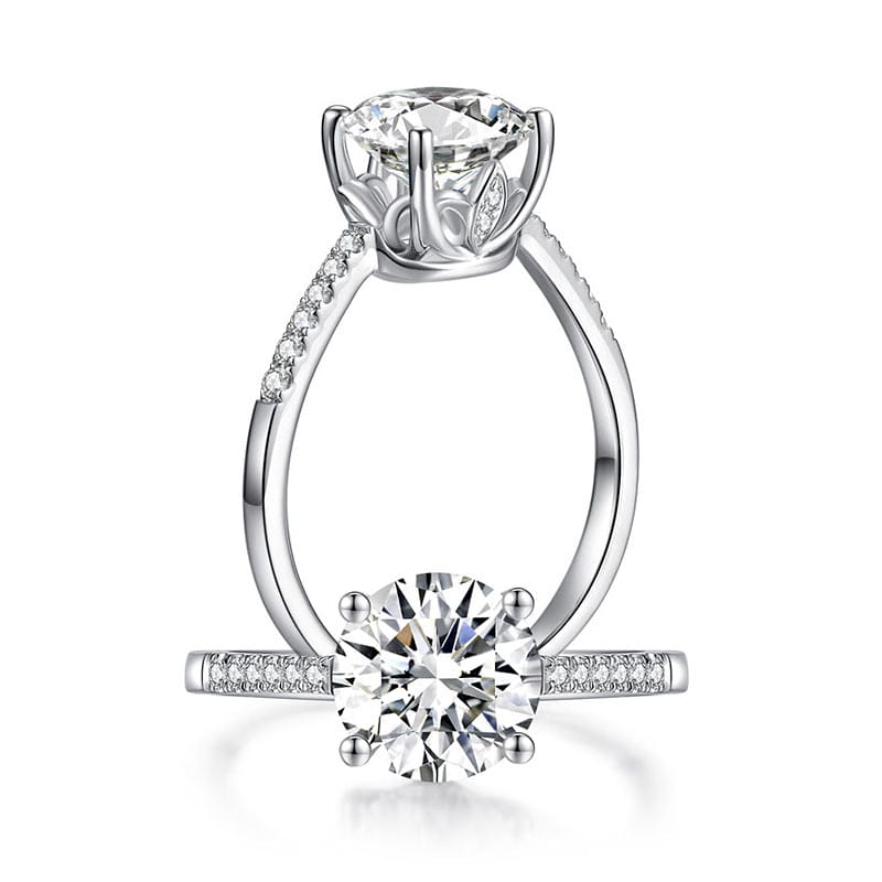 Lucent Grace Moissanite Bridal Ring (2 Ct) | Jewelsentials Lucent Grace Moissanite Bridal Ring (2 Ct) - Image 3