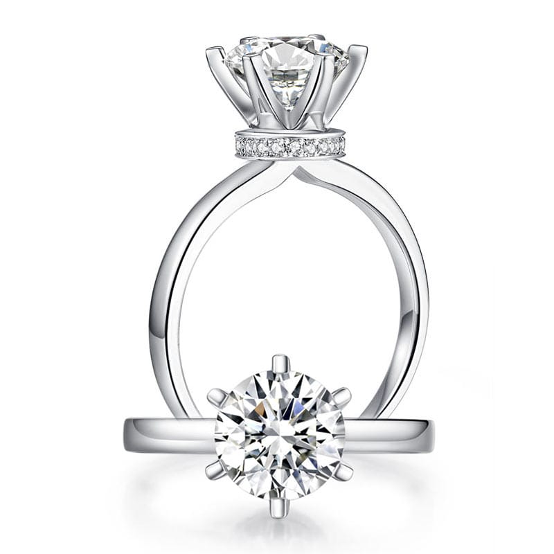 Liora Grace Moissanite Engagement Ring (2 Ct) | Jewelsentials Liora Grace Moissanite Engagement Ring (2 Ct) - Image 3