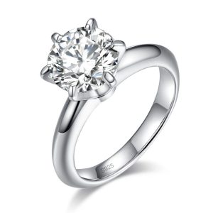 Elysian Grace Moissanite Solitaire Ring (3 Ct)