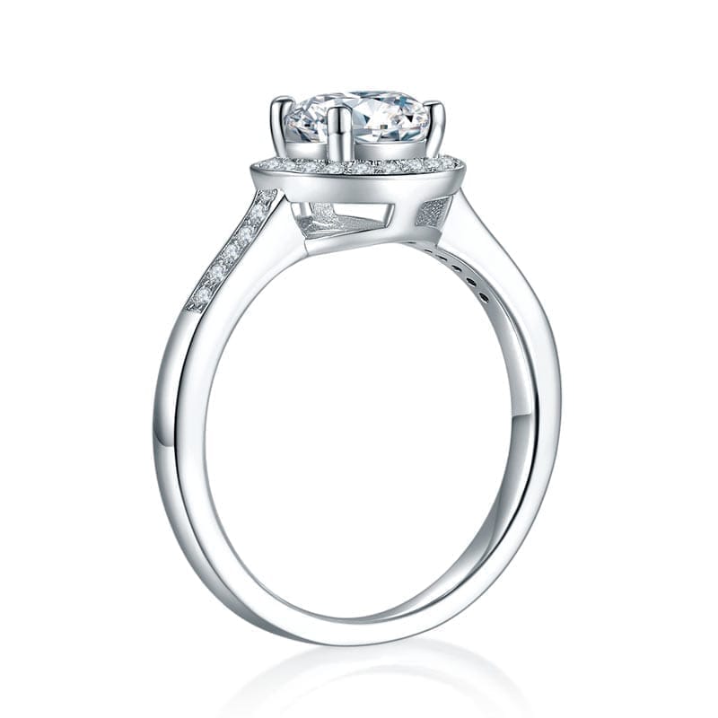 Celestia Halo Moissanite Ring (1 Ct) | Jewelsentials Celestia Halo Moissanite Ring (1 Ct) - Image 4