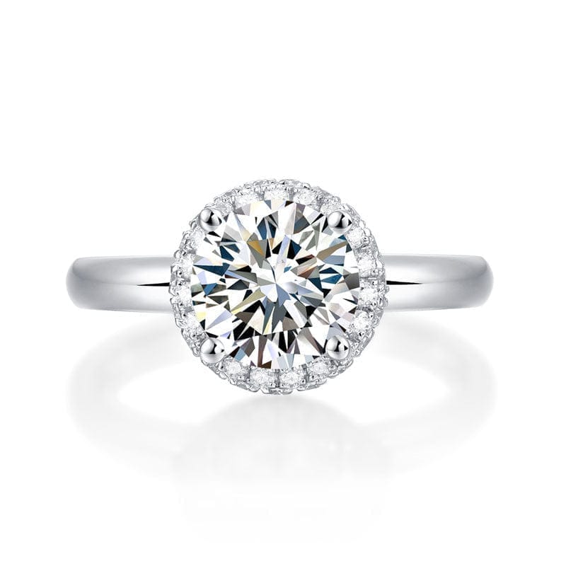 Celestine Moissanite Halo Ring (1.5 Ct) | Jewelsentials Celestine Moissanite Halo Ring (1.5 Ct) - Image 3