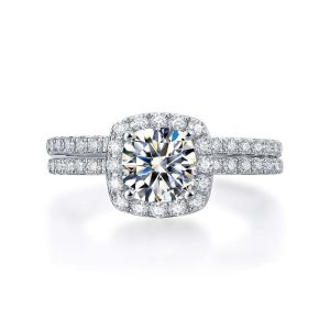 Amelie Cushion Moissanite Ring (1 Ct)