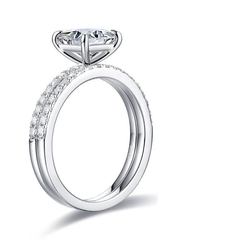Solene Princess Moissanite Ring (1 Ct) | Jewelsentials Solene Princess Moissanite Ring (1 Ct)