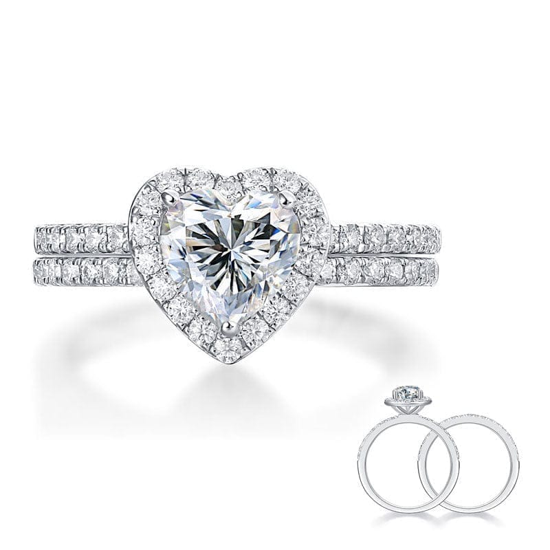 Elowen Heart Moissanite Ring (1 Ct) | Jewelsentials Elowen Heart Moissanite Ring (1 Ct)